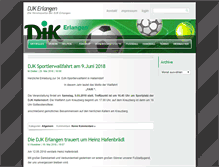Tablet Screenshot of djk-erlangen.de
